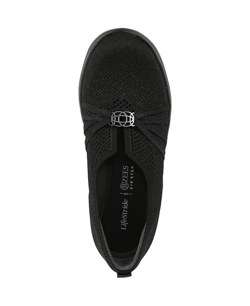 LifeStride Women's Niche Knit Washable Slip On Flats