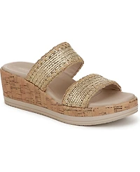 LifeStride Women's Resort Washable Slide Wedge Sandals