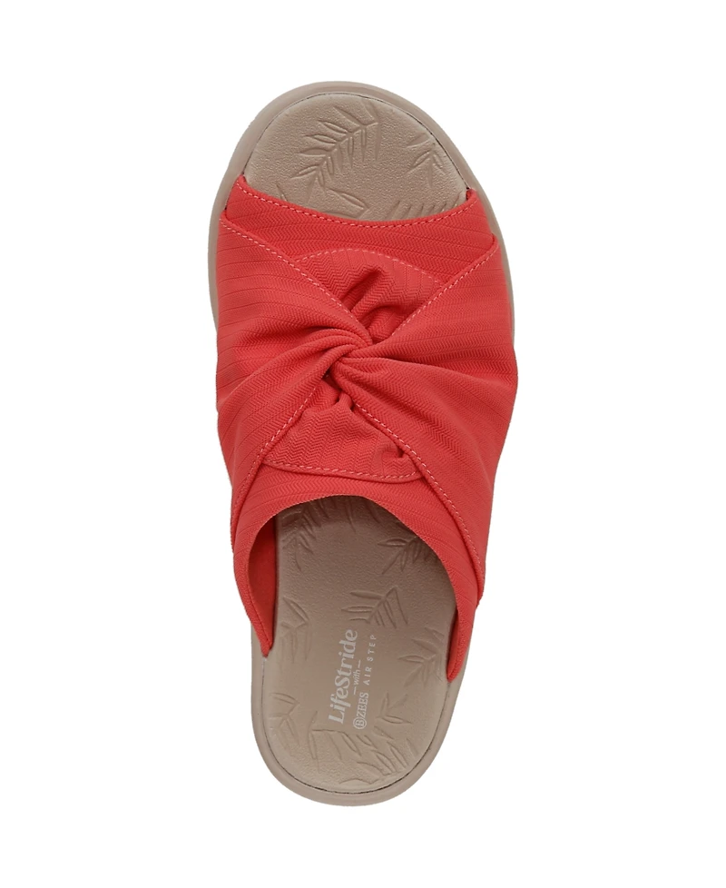 LifeStride Women's Smile Washable Slide Wedge Sandals