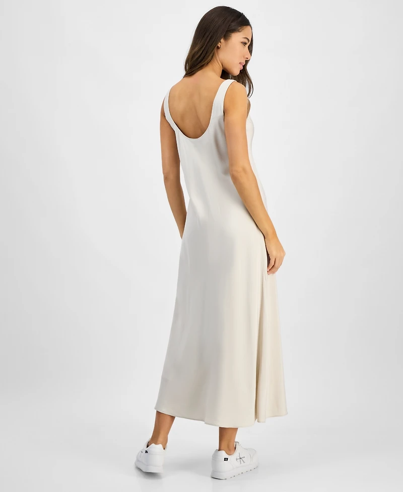 Calvin Klein Jeans Women's Sleeveless Midi Slip Dress