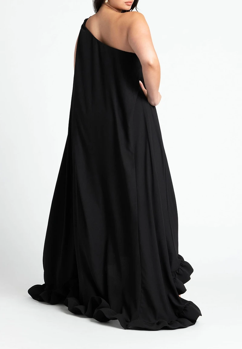 Eloquii Women's Dramatic Ruffle Gown