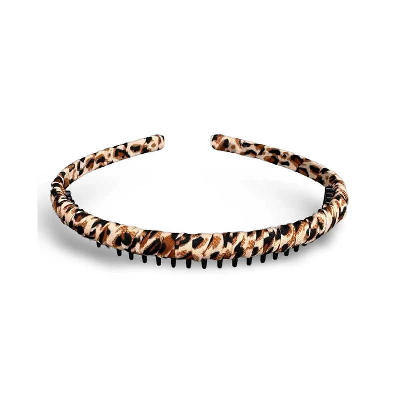 Thin Print Headband - Cheetah