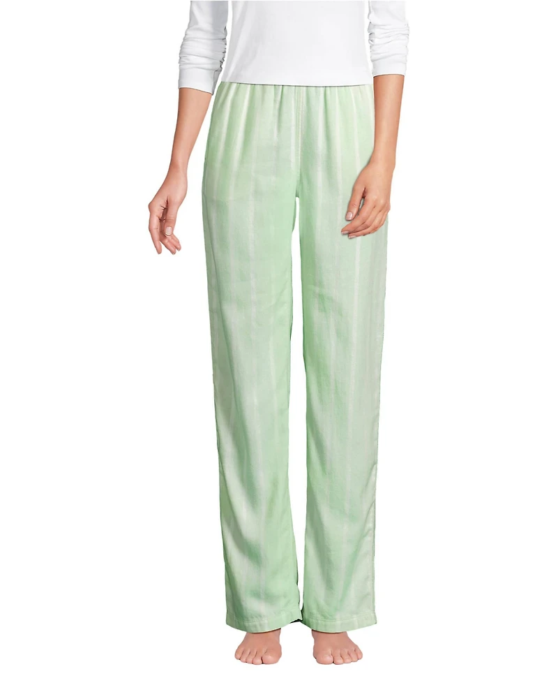 Lands' End Women's Print Flannel Pajama Pants