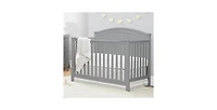 Convertible Crib Solid Wood – Adjustable Height Baby for Infant to Toddler, Toddler Rail Not Included
