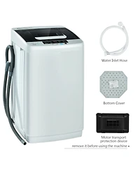 Gouun 8.8 lbs Portable Full-Automatic Washing Machine with Drain Pump and Spin Dryer