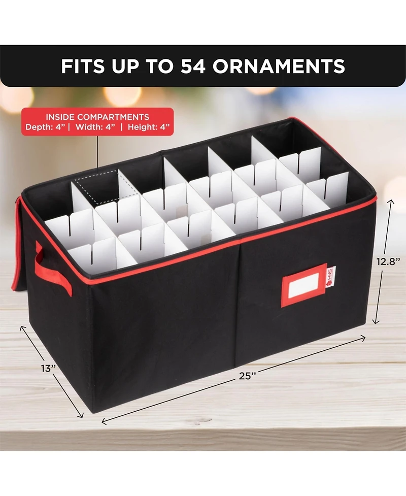 Florida Brands Christmas Ornaments Storage Box to Protect and Store up 54 -4"