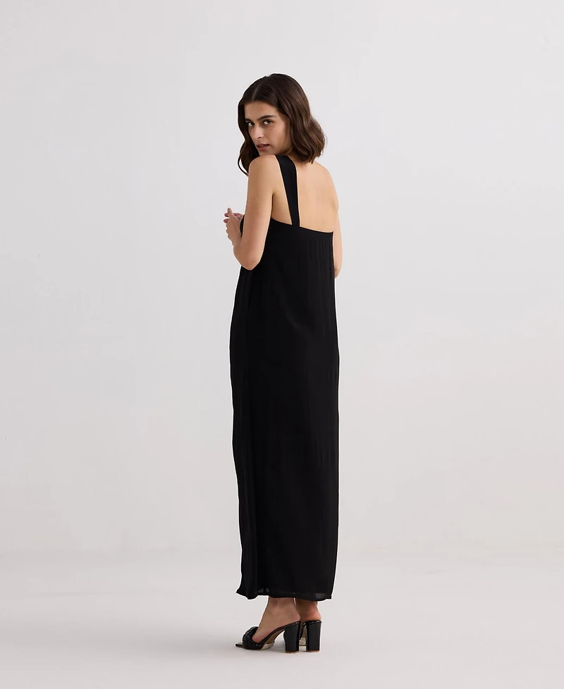 Reistor Women's Twilight Twist Strappy Maxi Dress Black