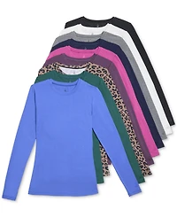 Softwear with Stretch Long-Sleeve Layering Top