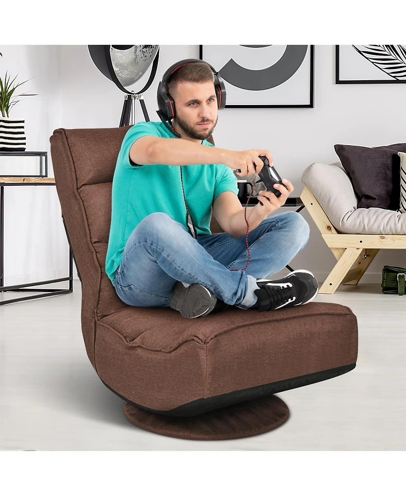 Gouun 5-Position Folding Floor Gaming Chair