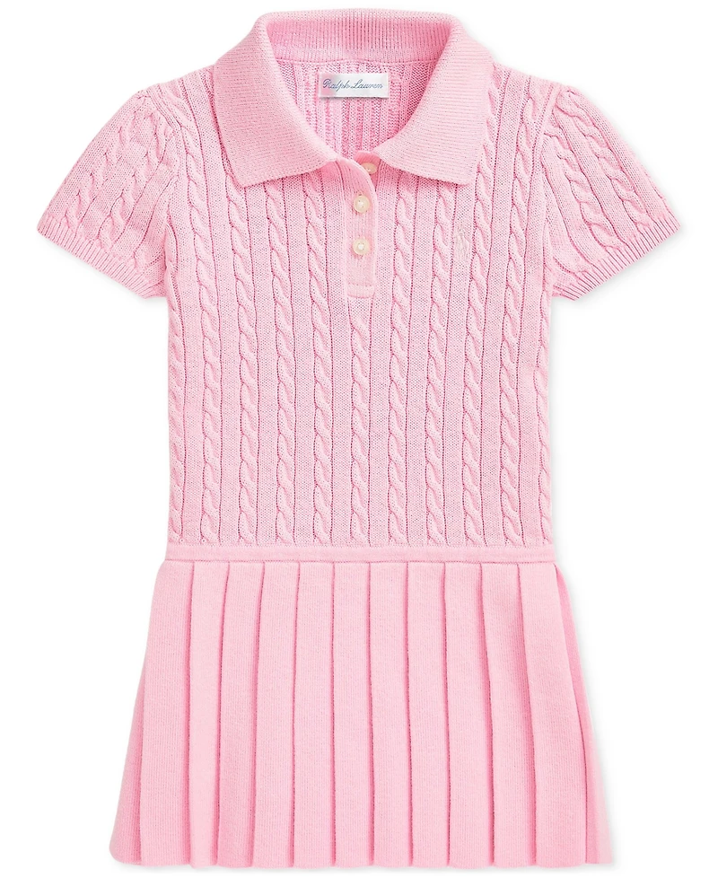 Polo Ralph Lauren Baby Girls Cable-Knit Polo Dress