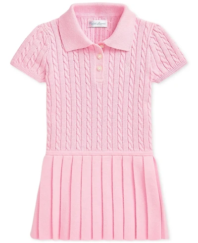 Polo Ralph Lauren Baby Girls Cable-Knit Polo Dress