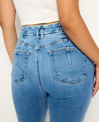 Good American Women's Soft-Tech Legs Straight Jeans