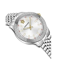 Versace Hellenyium Silver Stainless Steel Bracelet Watch, 36mm