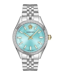 Versace Hellenyium Silver Stainless Steel Bracelet Watch, 36mm