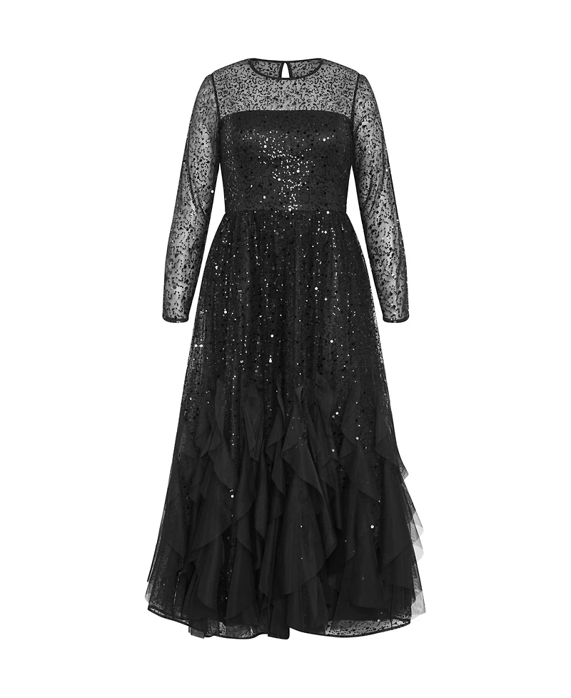 City Chic Plus Schiffer Maxi Dress