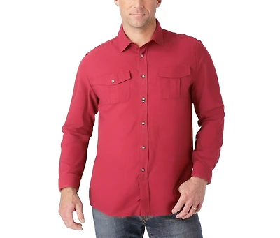 KingSize Big & Tall Signature Solid Flannel Shirt