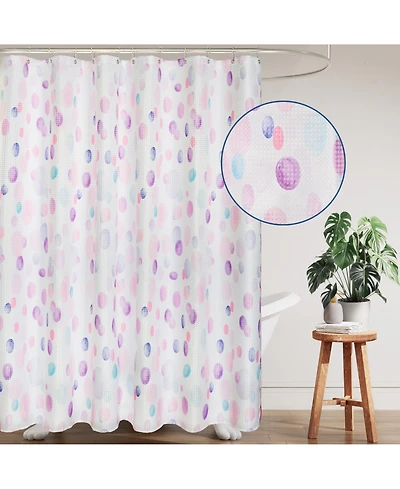 Awesome Home Watercolor Painter Dots Texture Shower Curtain, 72"X72"