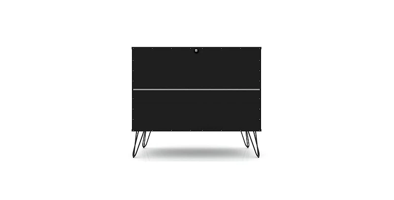 Slickblue Modern Scandinavian Style Bedroom 3-Drawer Dresser in Wood Finish