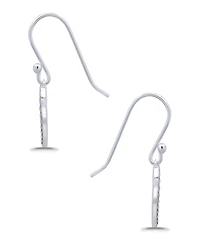 Macy's Oxidized Beaded Open-Heart Fishhook Earrings