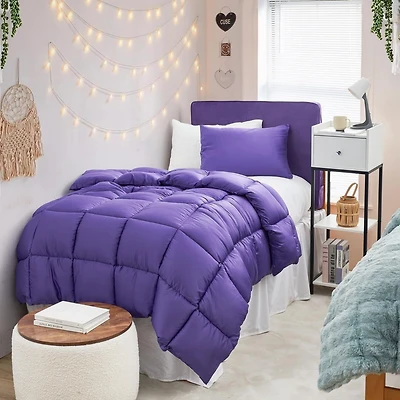 Snorze Cloud Comforter Set - Coma Inducer Ultra Cozy Bamboo - Oversized Comforter in Passion Flower,Txl