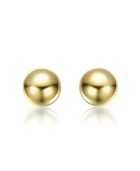 GiGiGirl 14k Gold Plated Round Ball Stud Earrings