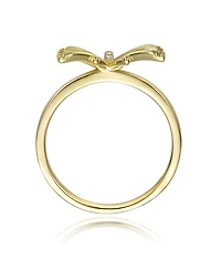 GiGiGirl 14k Gold Plated Butterfly Textured Ring