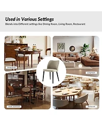 Hulala Home Melisa Modern Dining Chair with Solid Wood Tapered Legs