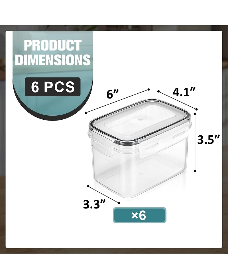 Sorbus Pack (0.8L/27.05 Oz) Airtight Food Storage Containers with Locking Lids