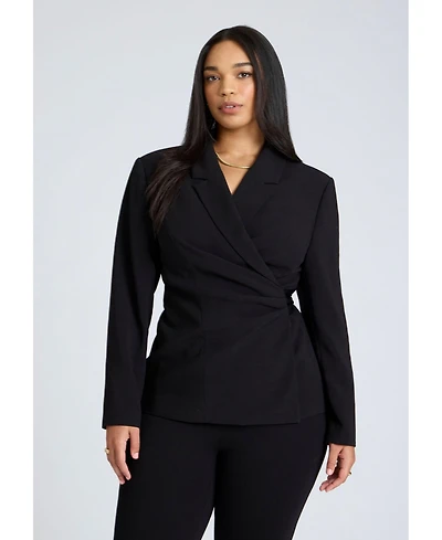 Eloquii Women's Wrap Blazer