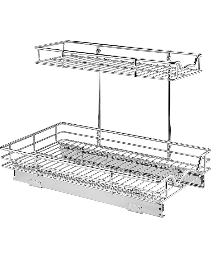 Florida Brands 2 Tiers Under the Sink Organizer and Storage Pull Out 11 x 21 In