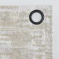 Parrish Distressed Grid Thermal Extreme 100% Blackout Grommet Curtain Panel