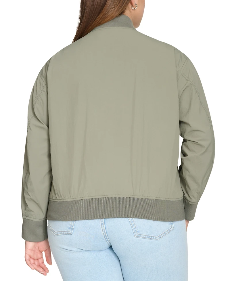 Levi's Trendy Plus Lightweight Zip-Front Bomber Jacket