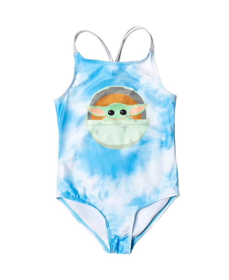 The Mandalorian Little Girls Star Wars One Piece Bathing Suit to