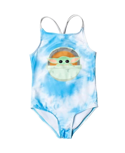 The Mandalorian Little Girls Star Wars One Piece Bathing Suit to