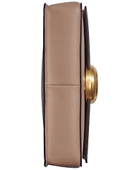 Donna Karan New York Valley Stream Leather Buckle Shoulder with Removable Strap