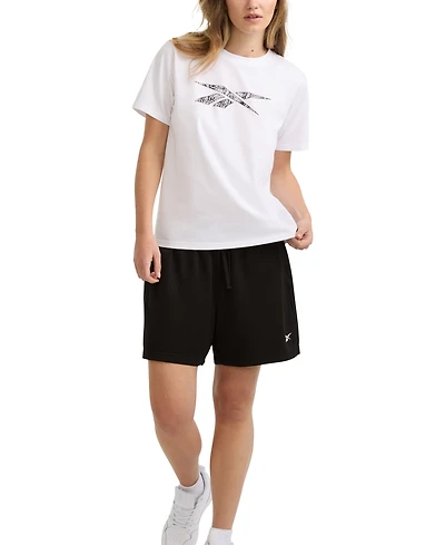 Reebok Women's Snake-Print Logo T-Shirt