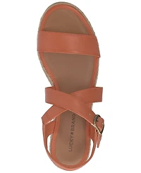 Lucky Brand Women's Trianna Strappy Espadrille Wedge Sandals