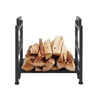 Slickblue Firewood Log Rack with Deer Pattern for Outdoor Storage and Rustic Decor