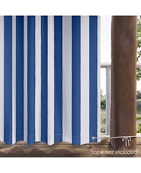 Awesome Home Outdoor Cabana Stripe Uv Protected Privacy Tab Top Curtain Panel, 52"x84"