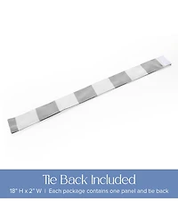 Awesome Home Outdoor Cabana Stripe Uv Protected Privacy Tab Top Curtain Panel, 52"x84"