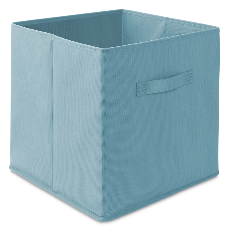 Casafield Set of 6 Fabric Storage Cube Bins, Red - 13" Collapsible Foldable Cloth Baskets for Shelves and Cubby Organizers