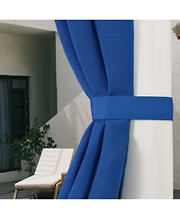 Awesome Home Outdoor Cabana Solid Uv Protected Privacy Tab Top Curtain Panel, 52"x108"