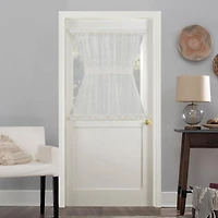 Sheer Voile Rod Pocket Door Curtain Panel