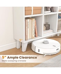 Gouun 9-Cube Bookcase with 6 Removable Shelves and Raised Support Feet