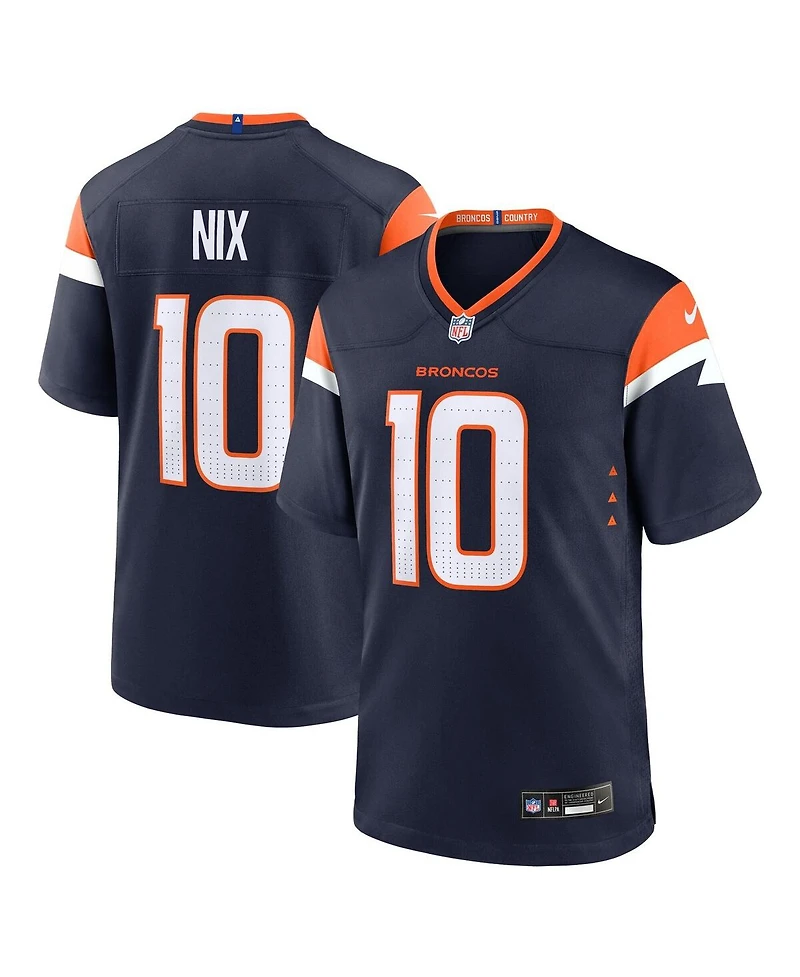 Nike Big Boys and Girls Bo Nix Navy Denver Broncos Alternate Game Jersey