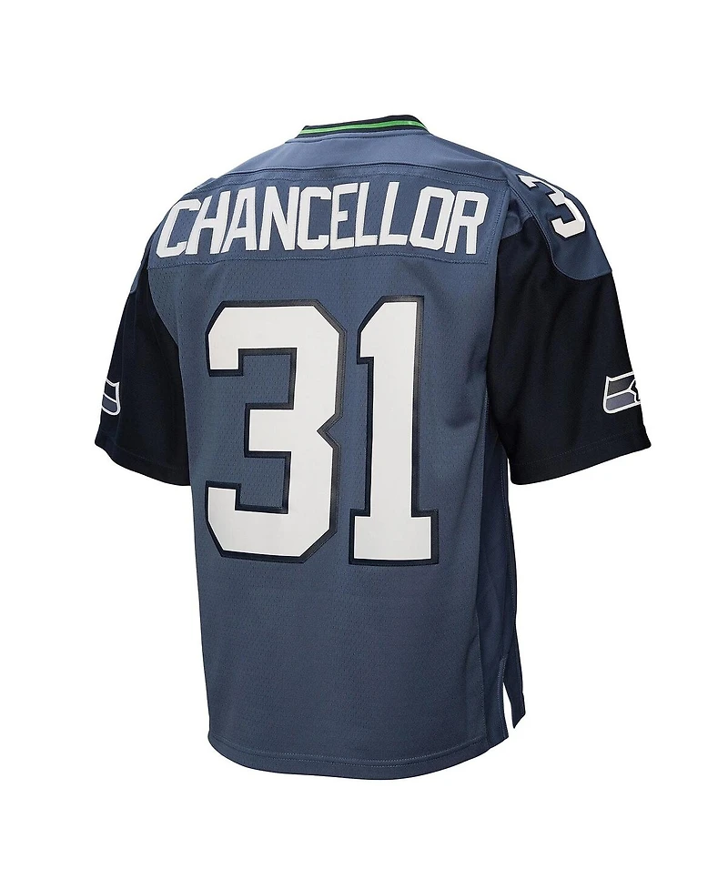 Mitchell & Ness Men's Kam Chancellor Blue Seattle Seahawks 2011 Legacy Replica Jersey