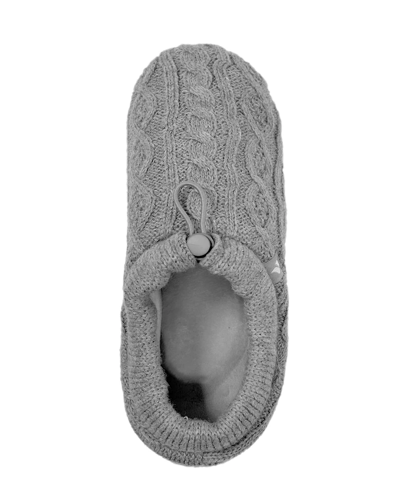Heat Holders Women's Ava Cable Knit Drawstring Slippers