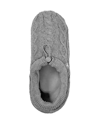 Heat Holders Women's Ava Cable Knit Drawstring Slippers