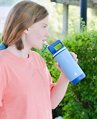 Grosche Alpine Flip 'N Sip 2-Pc. Kids Insulated Water Bottle with Straw