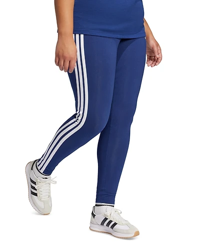 adidas Plus Size Essentials 3-Stripes Cotton Leggings